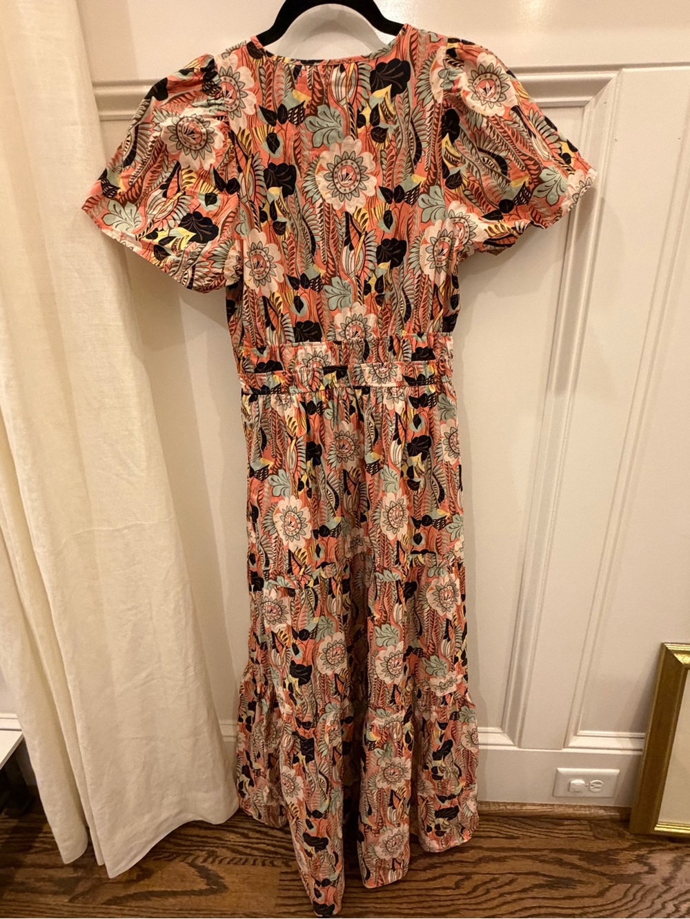 Anthropologie The Somerset Maxi Dress Cotton Tiered Floral Small - Picture 3 of 5